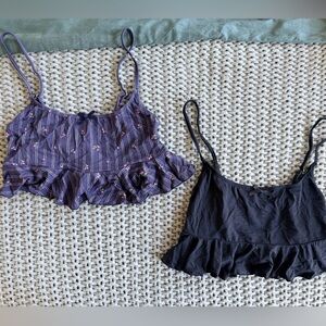 WeWoreWhat Set of 2 Cropped Pajama Tops